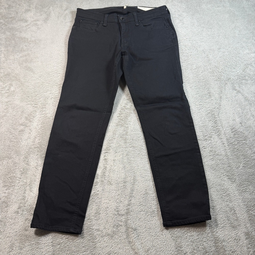 Rag & Bone Dre Low-Rise Slim Boyfriend Jeans Women 27 Black No Fade